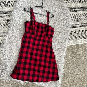 Hot topic red checker dress